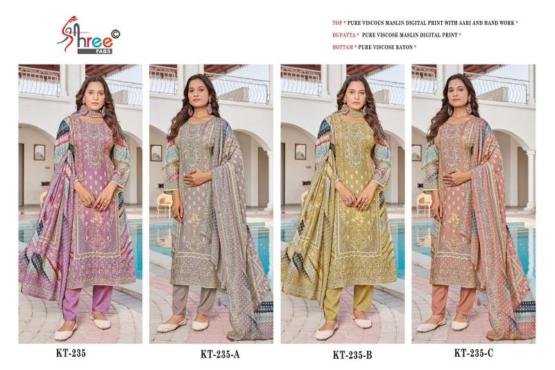 Shree Fabs Kt 235 catalog wholesale pakistani suits buy online