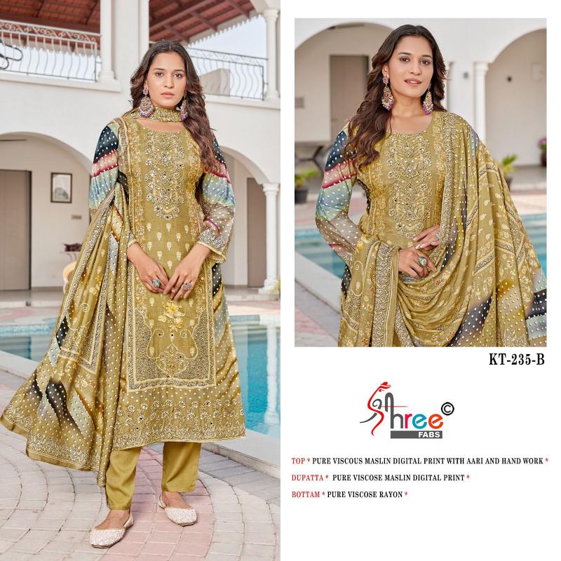 Shree Fabs Kt 235 catalog wholesale pakistani suits buy online