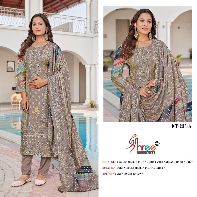 Shree Fabs Kt 235 catalog wholesale pakistani suits buy online