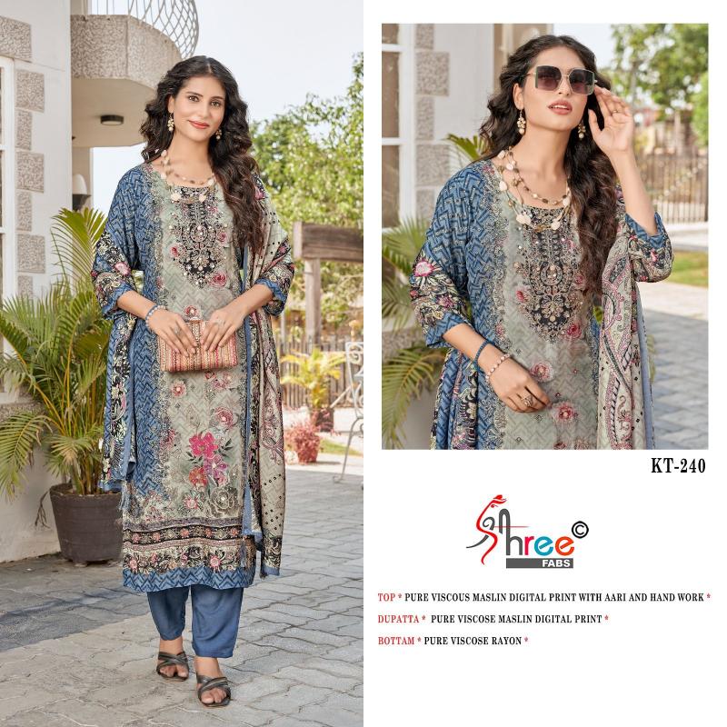Shree Fabs KT 240 catalog pakistani replica suits wholesale