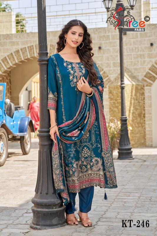 Shree Fabs KT 246 catalog pakistani wholesale suits india