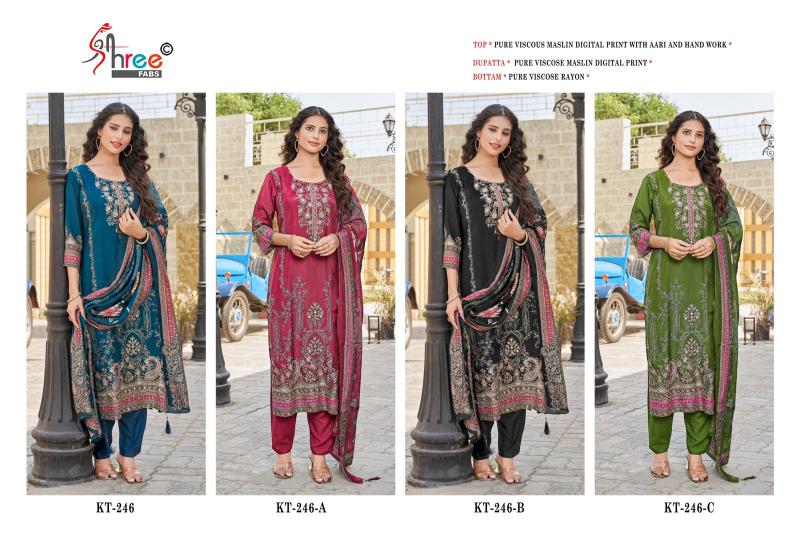 Shree Fabs KT 246 catalog pakistani wholesale suits india