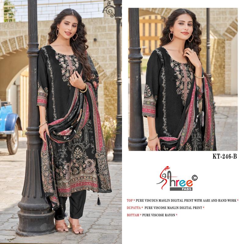 Shree Fabs KT 246 catalog pakistani wholesale suits india