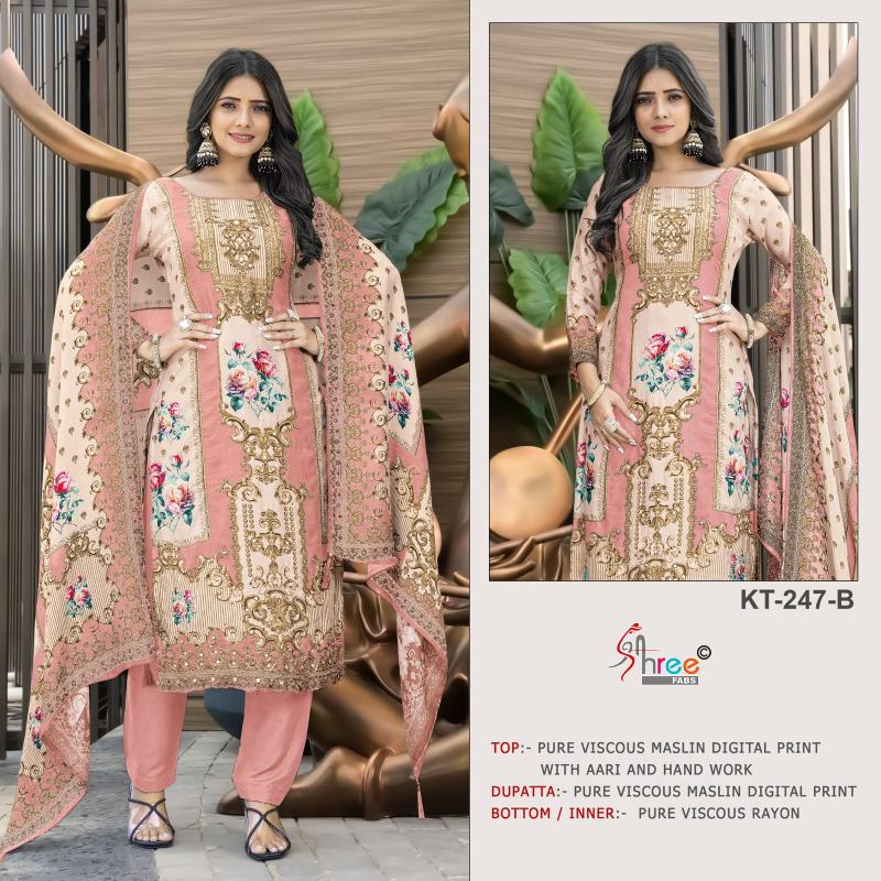 Shree Fabs KT 247 catalog wholesale pakistani suits buy online
