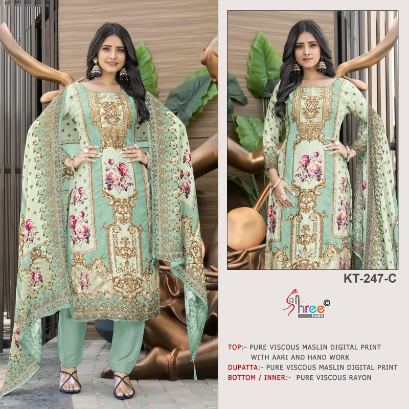 Shree Fabs KT 247 catalog wholesale pakistani suits buy online