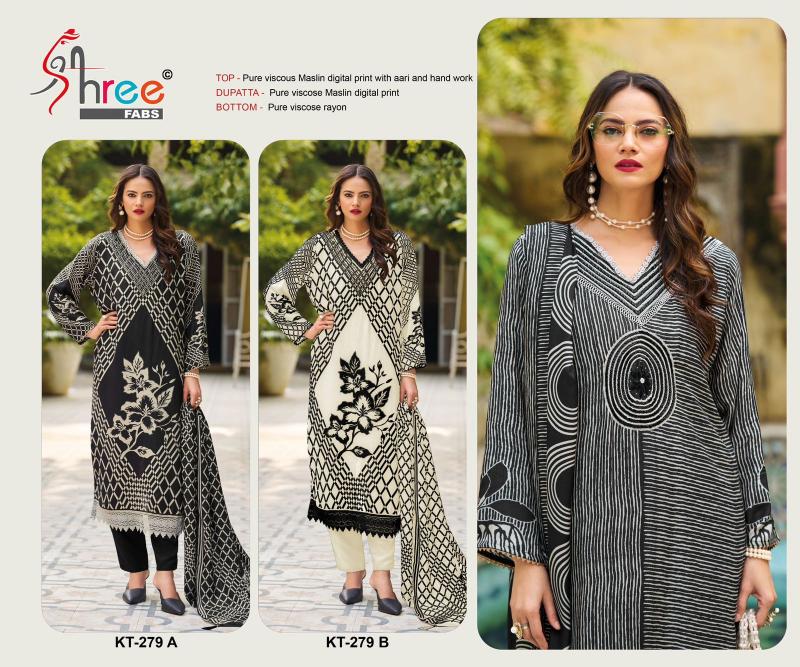 Shree Fabs KT 279 catalog pakistani suits wholesale dealers in delhi