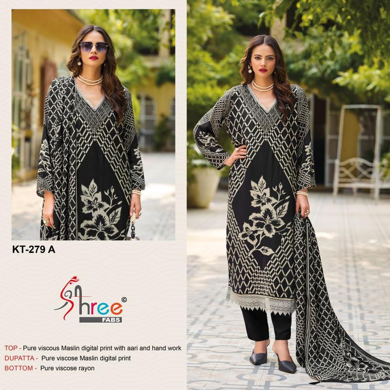 Shree Fabs KT 279 catalog pakistani suits wholesale dealers in delhi