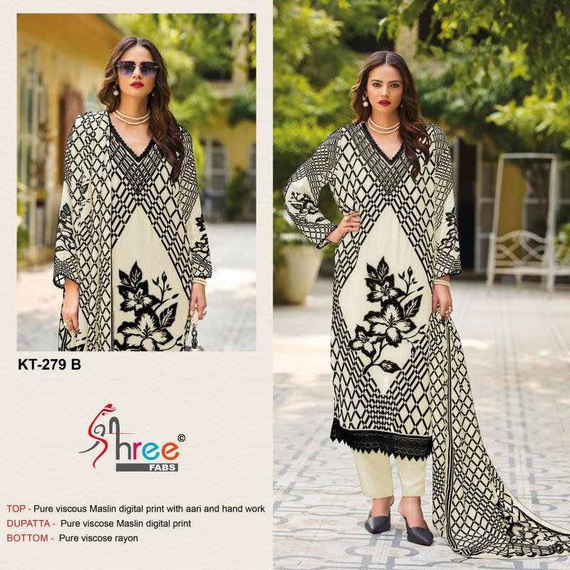 Shree Fabs KT 279 catalog pakistani suits wholesale dealers in delhi