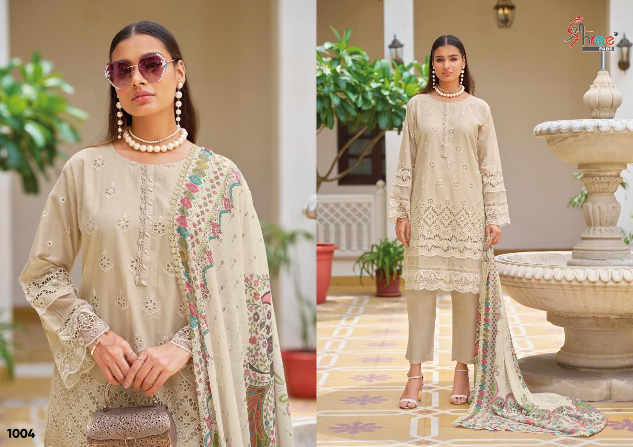 Shree Fabs Ombre Chikankari catalog pakistani suits wholesalers in chandni chowk