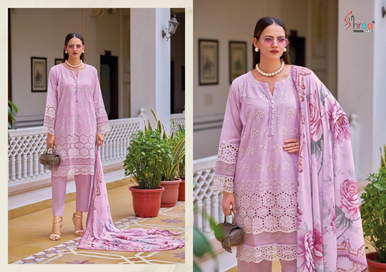 Shree Fabs Ombre Chikankari catalog pakistani suits wholesalers in chandni chowk