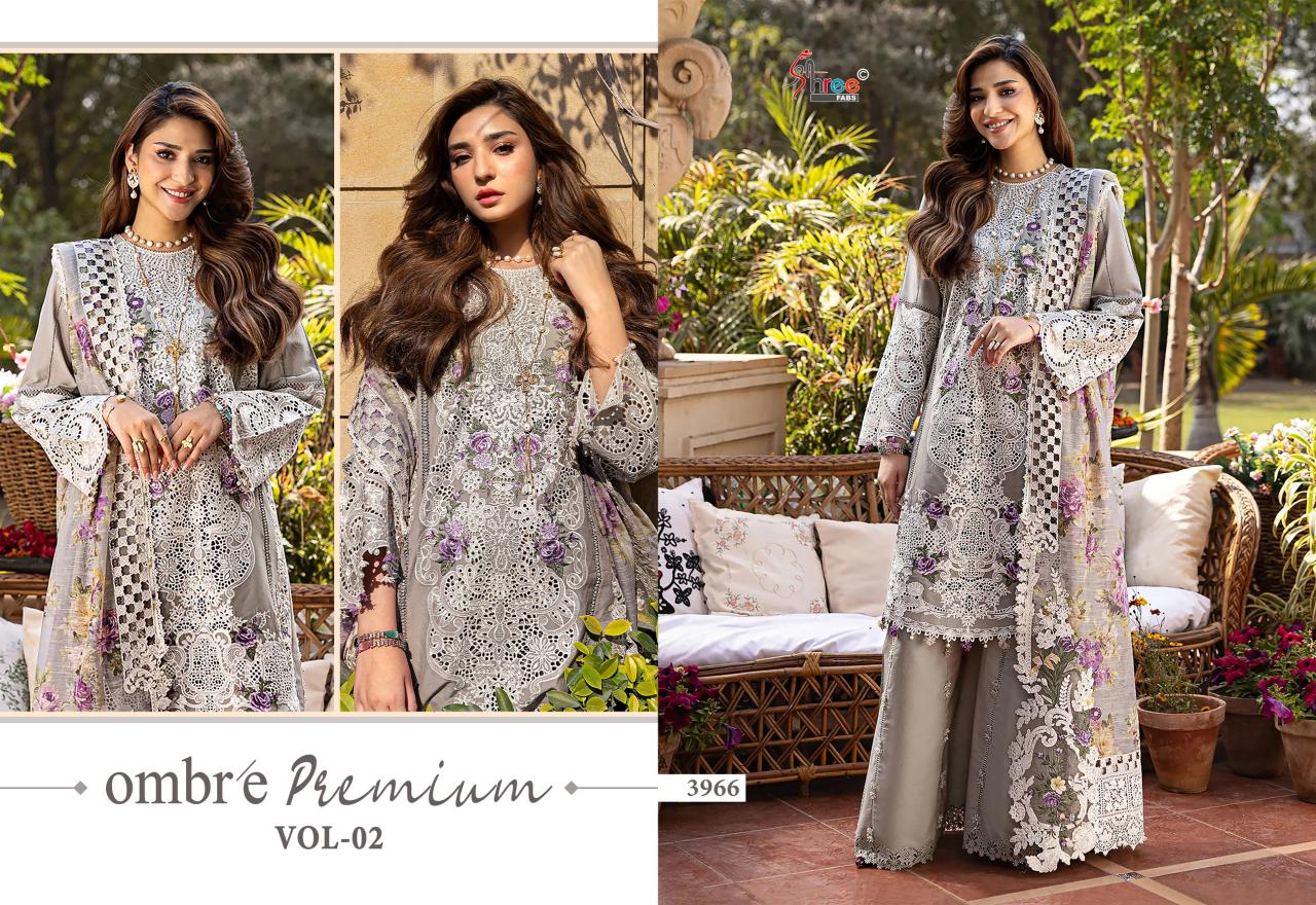 Shree Fabs Ombre premium vol 2 catalog wholesale pakistani suits in lucknow