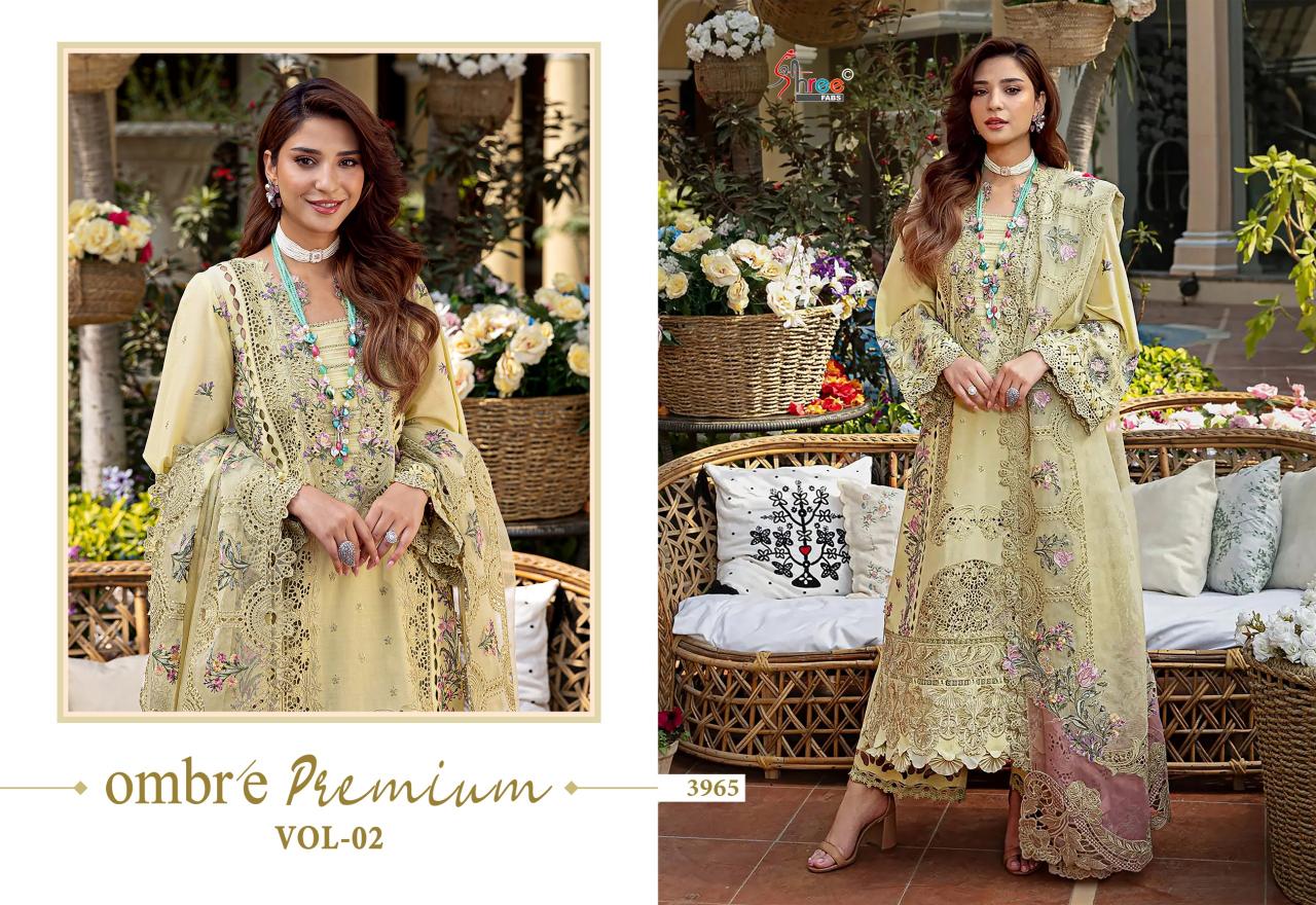 Shree Fabs Ombre premium vol 2 catalog wholesale pakistani suits in lucknow