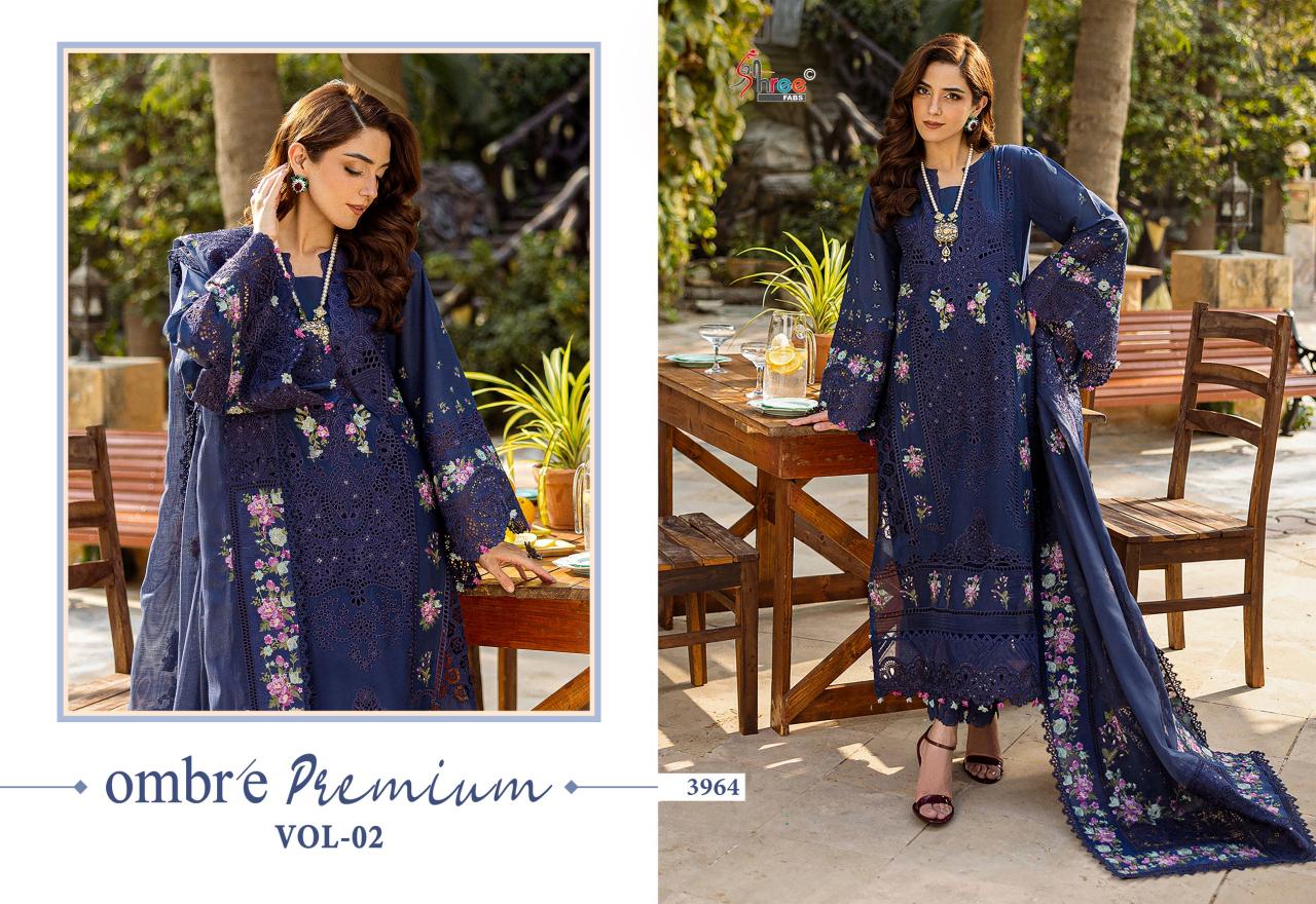 Shree Fabs Ombre premium vol 2 catalog wholesale pakistani suits in lucknow
