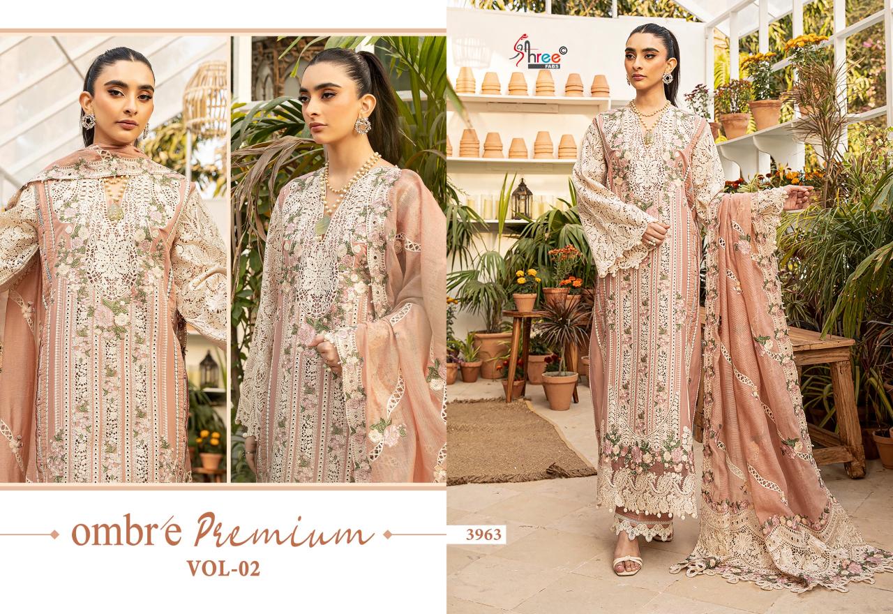 Shree Fabs Ombre premium vol 2 catalog wholesale pakistani suits in lucknow
