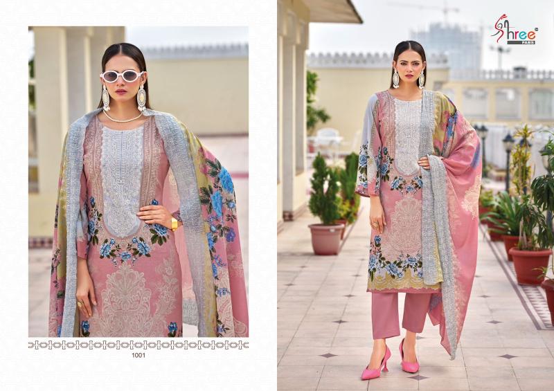 Shree Needle wonder premium lawn Catalog Chiffon Duppatta wholesale pakistani suites