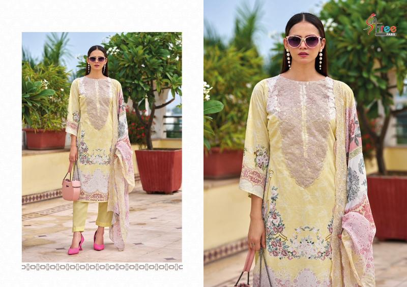 Shree Needle wonder premium lawn Catalog Chiffon Duppatta wholesale pakistani suites