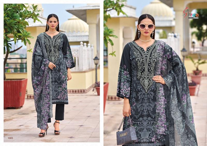 Shree Needle wonder premium lawn Catalog Chiffon Duppatta wholesale pakistani suites