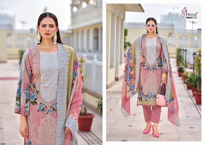 Shree Needle wonder premium lawn Catalog Cotton Duppatta wholesale pakistani suits delhi