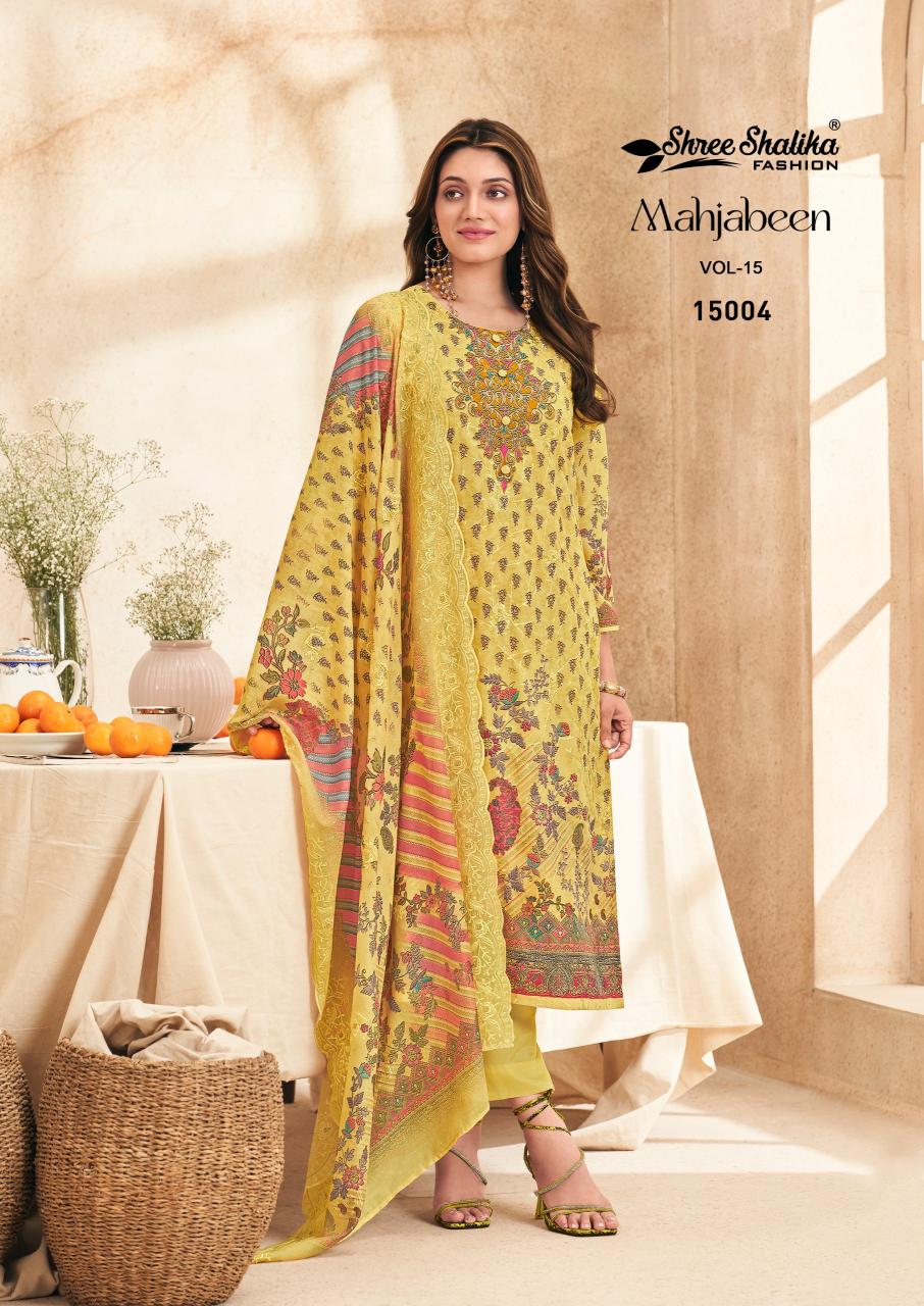 Shree Shalika Mahajabeen vol 15 catalog indian salwar kameez wholesaler