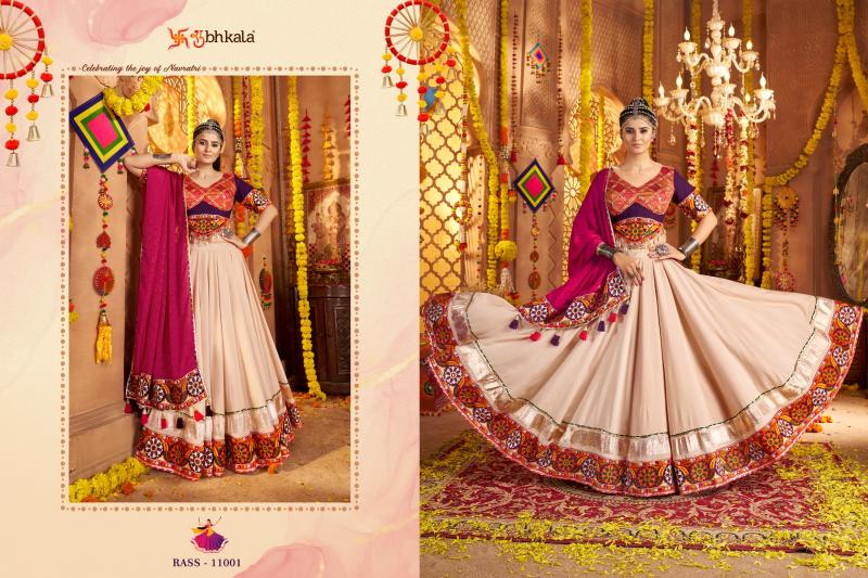Shubhkala Raas vol 19 catalog navratri lehenga choli online india