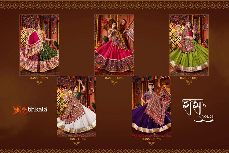 Shubhkala Raas vol 26 catalog navratri lehenga choli online india