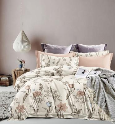 Siara 108X108(9ftX9ft) King size pure glacé cotton premium bedsheets wholesale