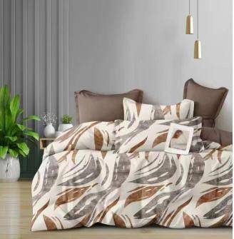 Siara 108X108(9ftX9ft) King size pure glacé cotton premium bedsheets wholesale