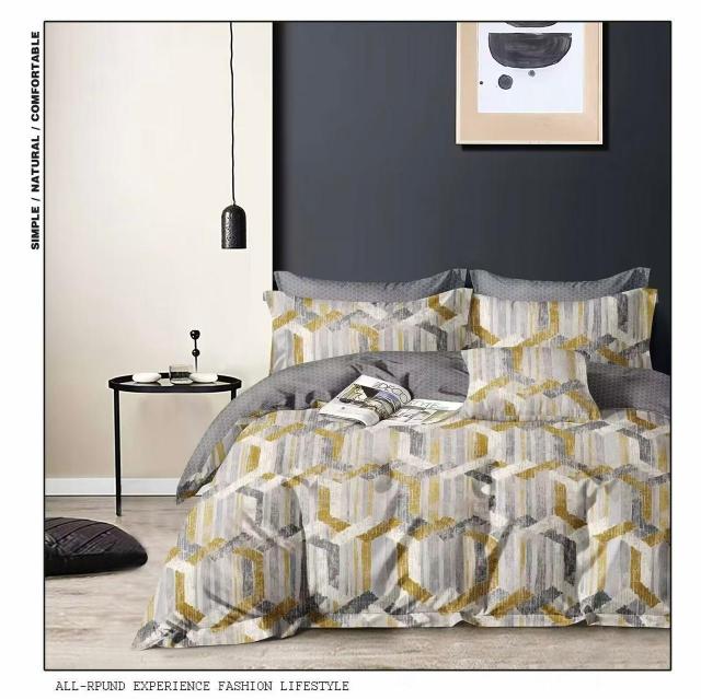 Siara 108X108(9ftX9ft) King size pure glacé cotton premium bedsheets wholesale