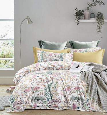Siara 108X108(9ftX9ft) King size pure glacé cotton premium bedsheets wholesale