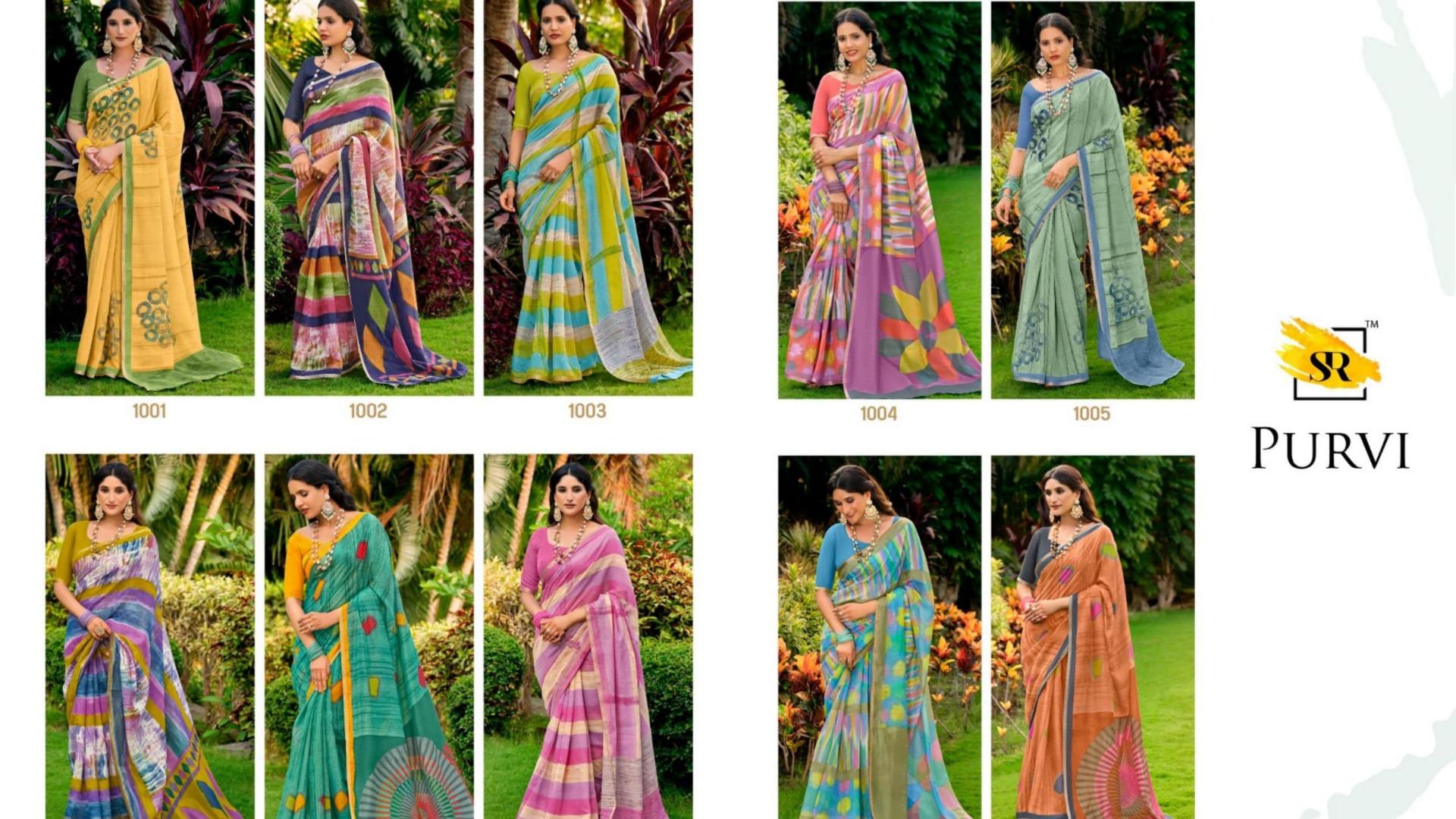 Sr Purvi catalog surat wholesale saree video