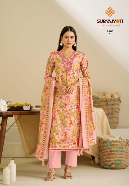 Suryajyoti Kora Vol-5 – Dress material - Wholesale Catalog