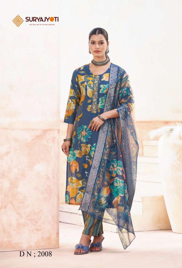 Suryajyoti Nayantara Vol-2 – Kurti Pant With Dupatta - Wholesale Catalog
