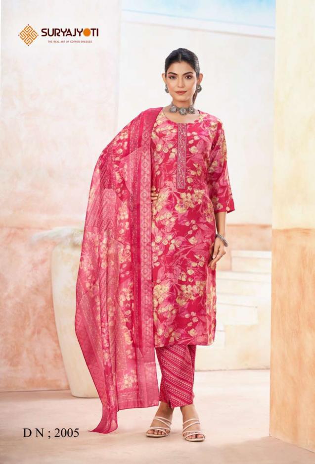 Suryajyoti Nayantara Vol-2 – Kurti Pant With Dupatta - Wholesale Catalog