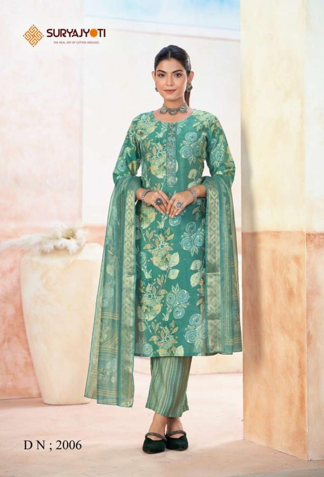 Suryajyoti Nayantara Vol-2 – Kurti Pant With Dupatta - Wholesale Catalog
