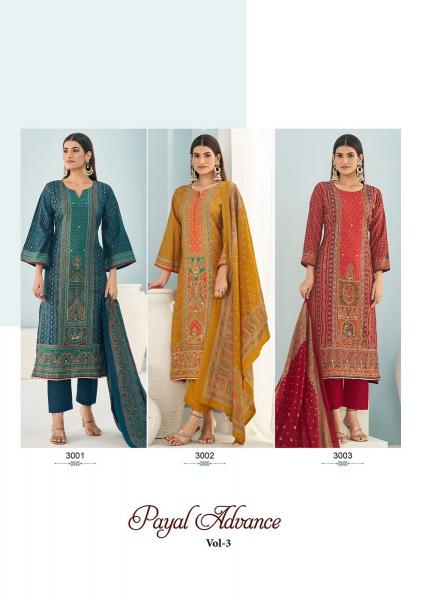 Suryajyoti Payal Advance Vol-3 – Dress Material - Wholesale Catalog