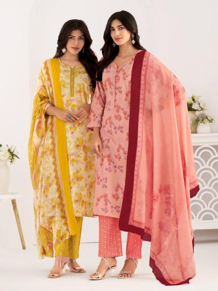 Suryajyoti Trendy Cotton Vol-67 – Kurti Pant With Dupatta - Wholesale Catalog