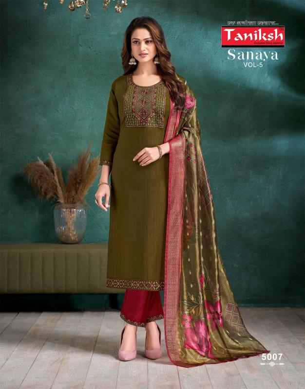 Taniksh Sanaya vol 5 catalog indian fusion kurtis