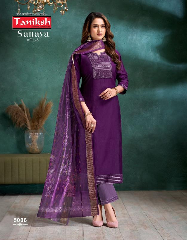 Taniksh Sanaya vol 5 catalog indian fusion kurtis