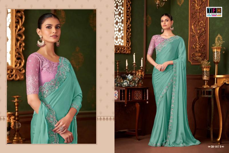 Tfh Sandalwood Sw 1417 Hits catalog surat saree manufacturer list 