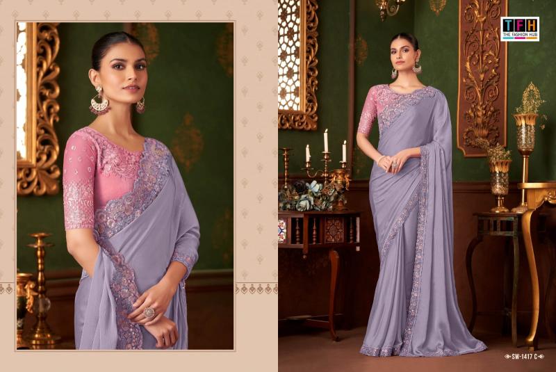 Tfh Sandalwood Sw 1417 Hits catalog surat saree manufacturer list 