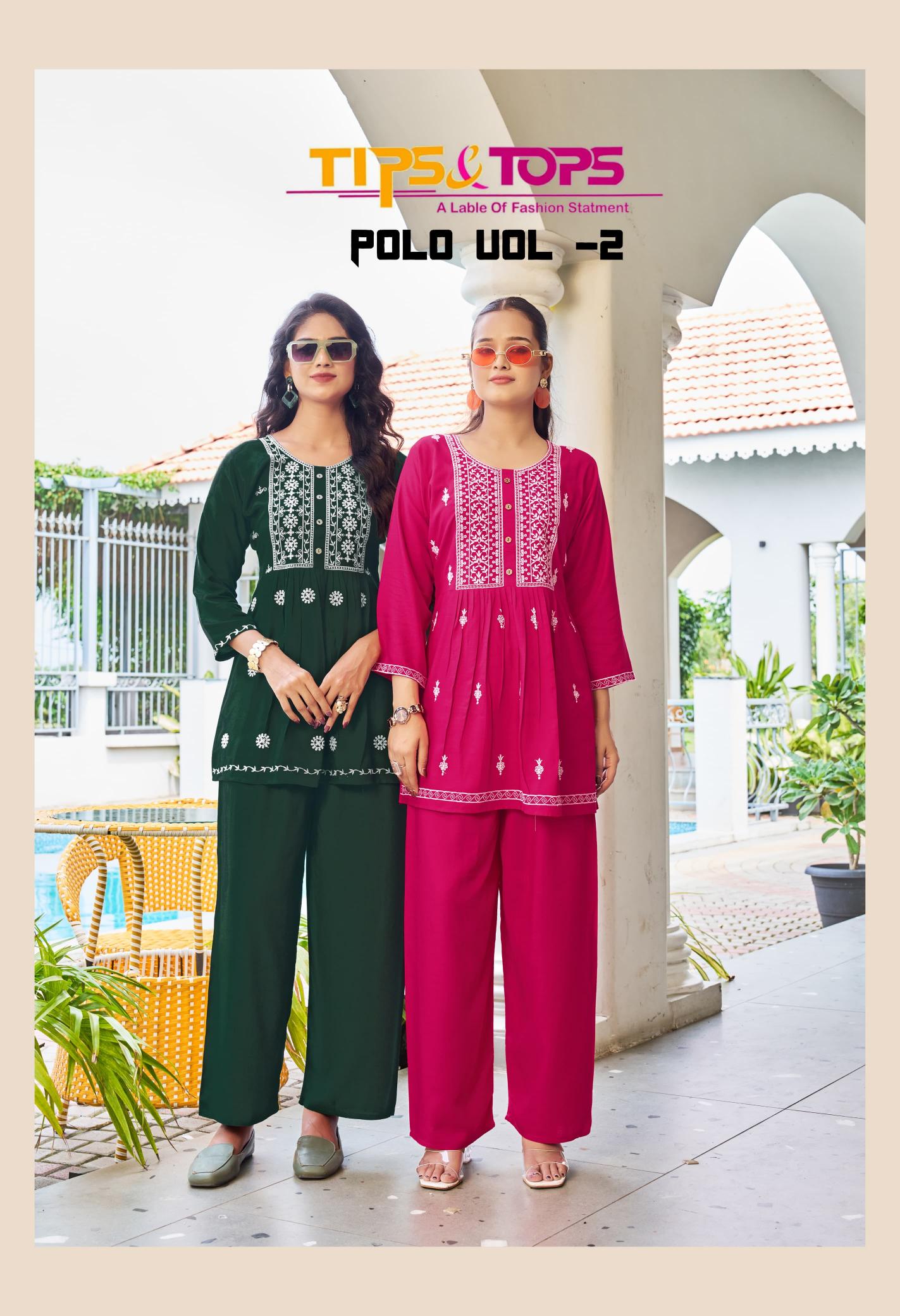 Tips & Tops Polo vol 2 Catalog modest co ord set