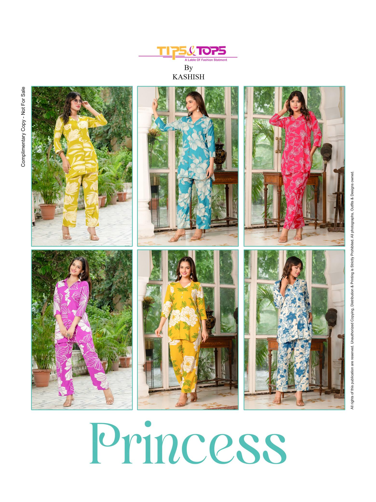 Tips & Tops Princess catalog reyon co ord sets wholesale