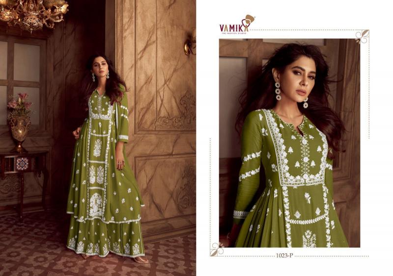 Vamika Lakhnavi Vol 4 Dark Color (D.NO.1023P To 1023T) catalog biggest kurti manufacturer in india