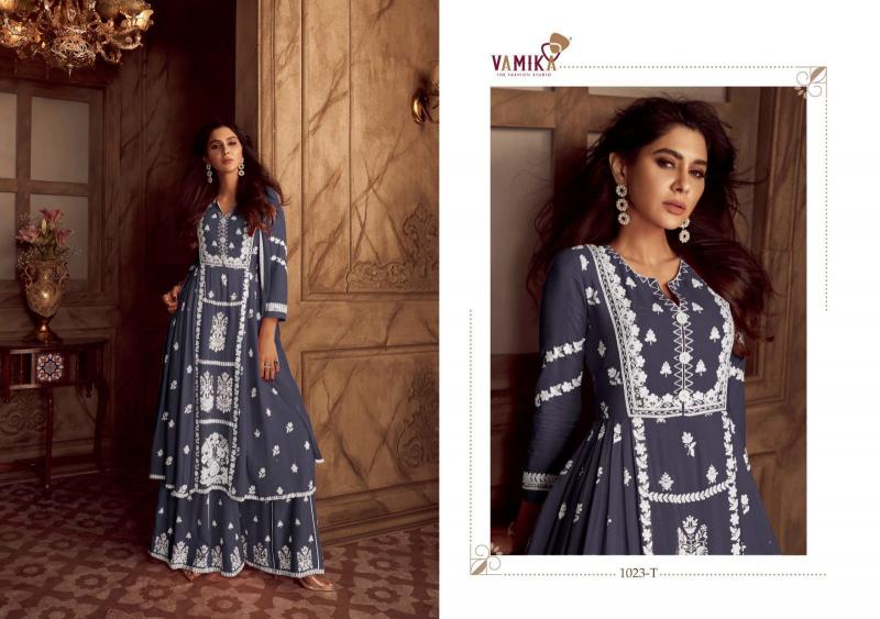 Vamika Lakhnavi Vol 4 Dark Color (D.NO.1023P To 1023T) catalog biggest kurti manufacturer in india