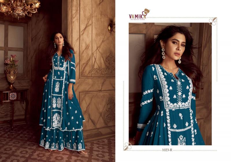 Vamika Lakhnavi Vol 4 Dark Color (D.NO.1023P To 1023T) catalog biggest kurti manufacturer in india