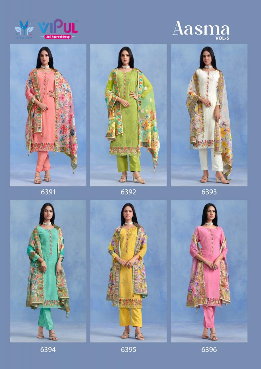 Vipul Aasma Vol 5 catalog wholesale salwar kameez online in india